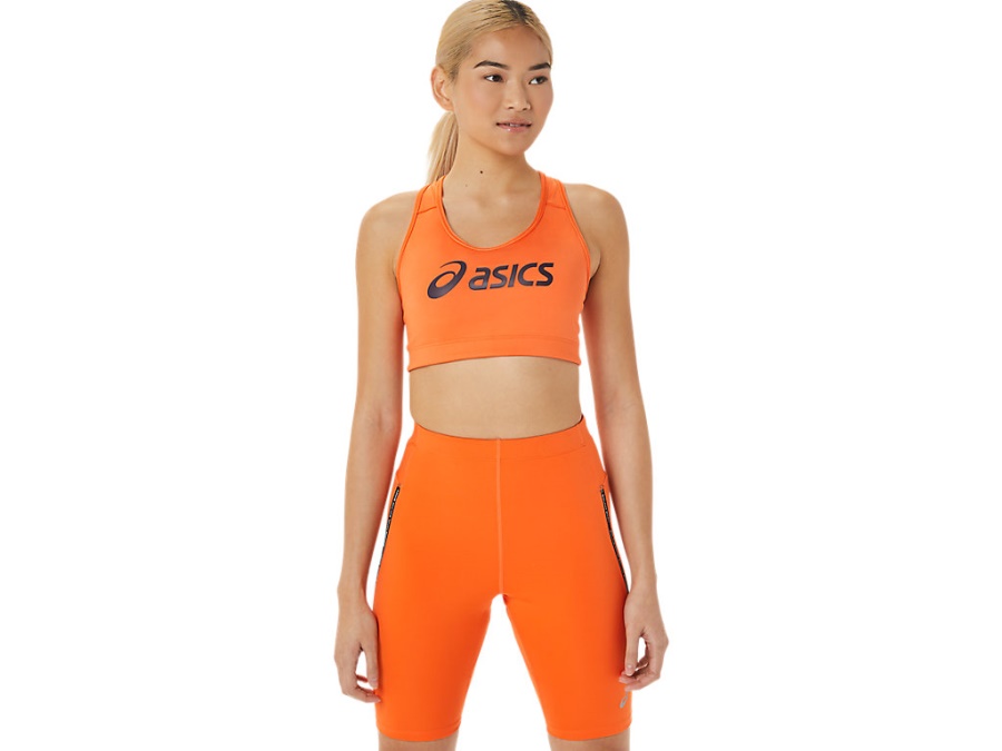 ASICS PADDED BRA Nova Orange-Night Shade Asics