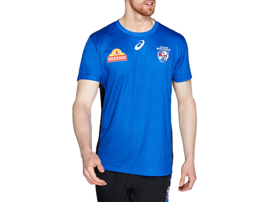 Asics Asics Blue WESTERN BULLDOGS TRAINING TEE