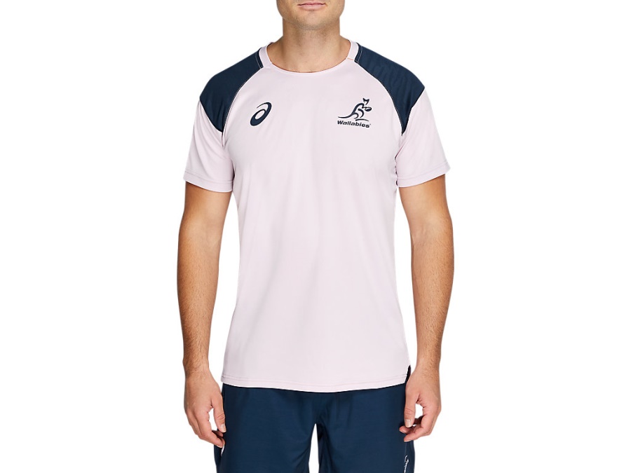 Asics Barely Rose WALLABIES TRAINING TEE