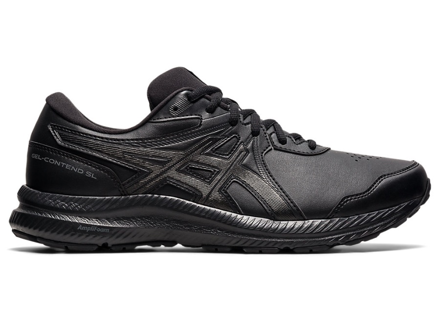 Asics Black GEL-CONTEND SYNTHETIC LEATHER