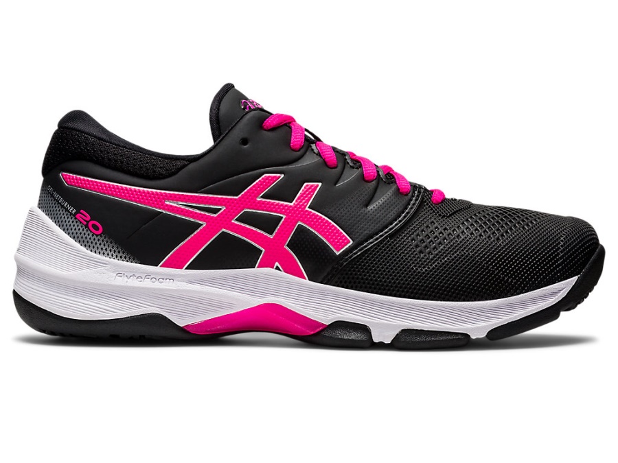 Asics Black-Pink Glo GEL-NETBURNER 20 (D WIDE)