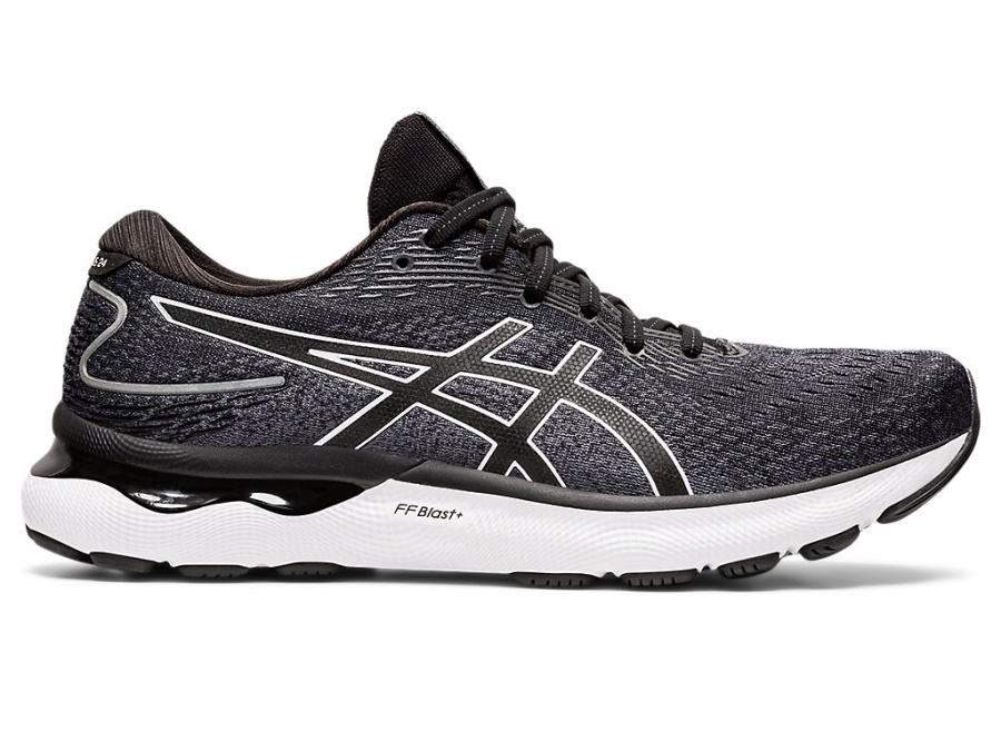 Asics Black-White GEL-NIMBUS 24 (4E EXTRA WIDE)