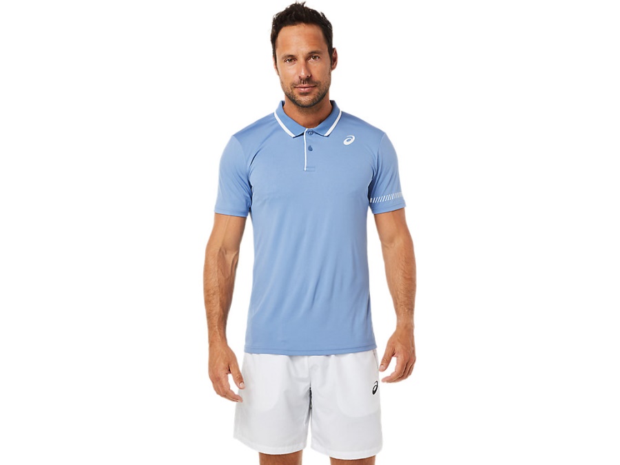 Asics Blue Harmony COURT POLO SHIRT