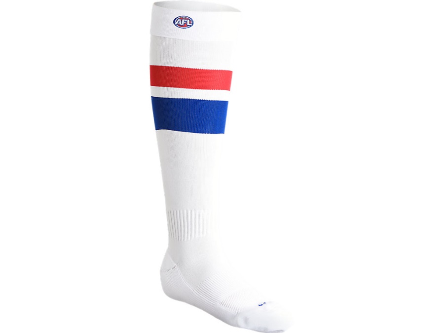 Asics Brilliant White WESTERN BULLDOGS REPLICA CLASH SOCK