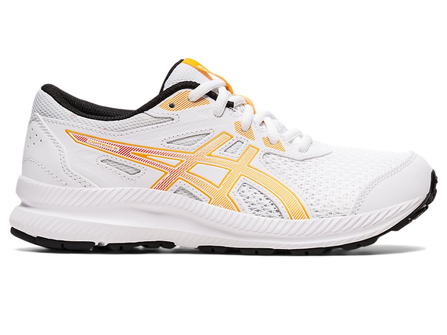 Asics CONTEND 8 GS White-Amber