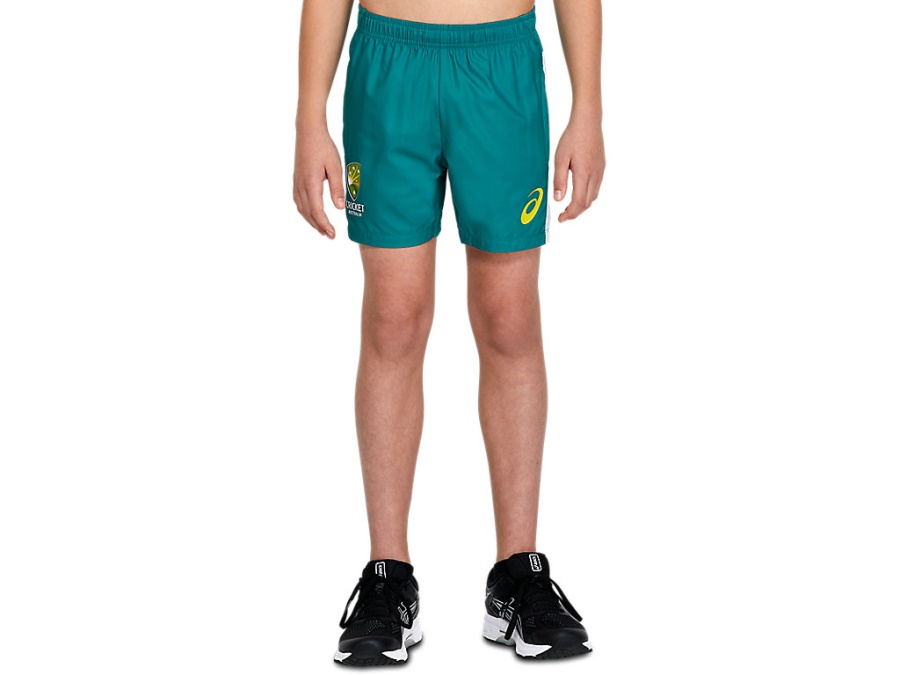 Asics CRICKET AUSTRALIA REPLICA TRAINING SHORT YOUTH Jungle