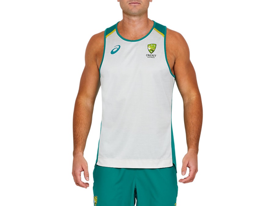 Asics CRICKET AUSTRALIA TRAINING SINGLET Polar Shade