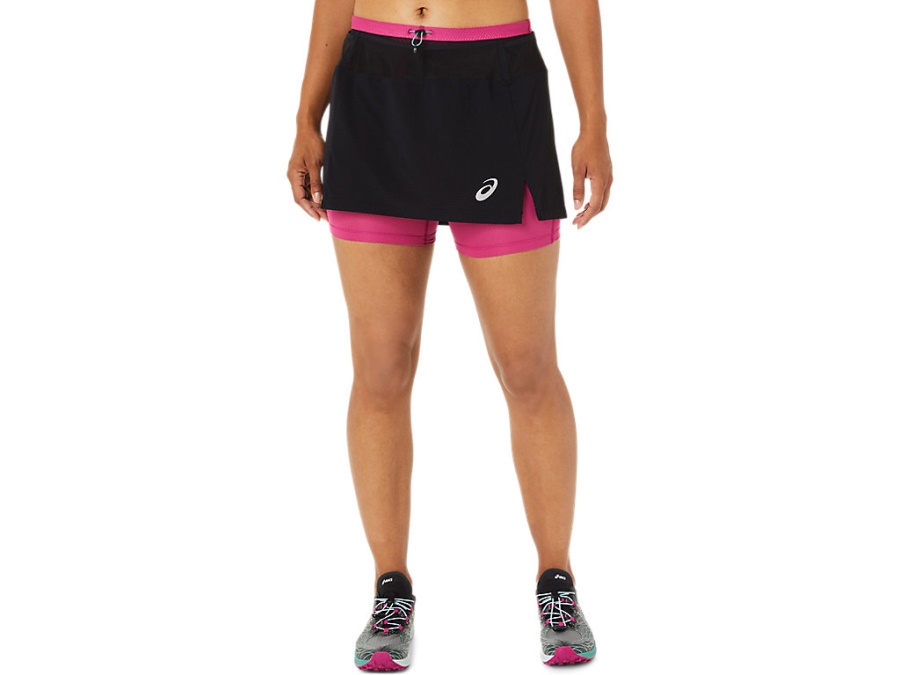 Asics FUJITRAIL SKORT Performance Black-Fuchsia Red