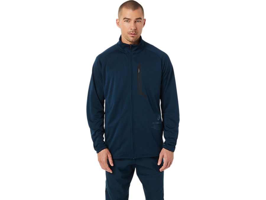 Asics French Blue ACTIBREEZE JACQUARD JACKET