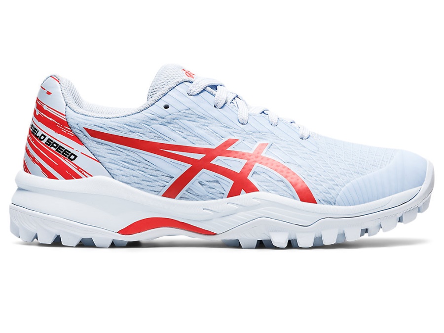 Asics GEL-FIELD SPEED GS Soft Sky-Red Alert