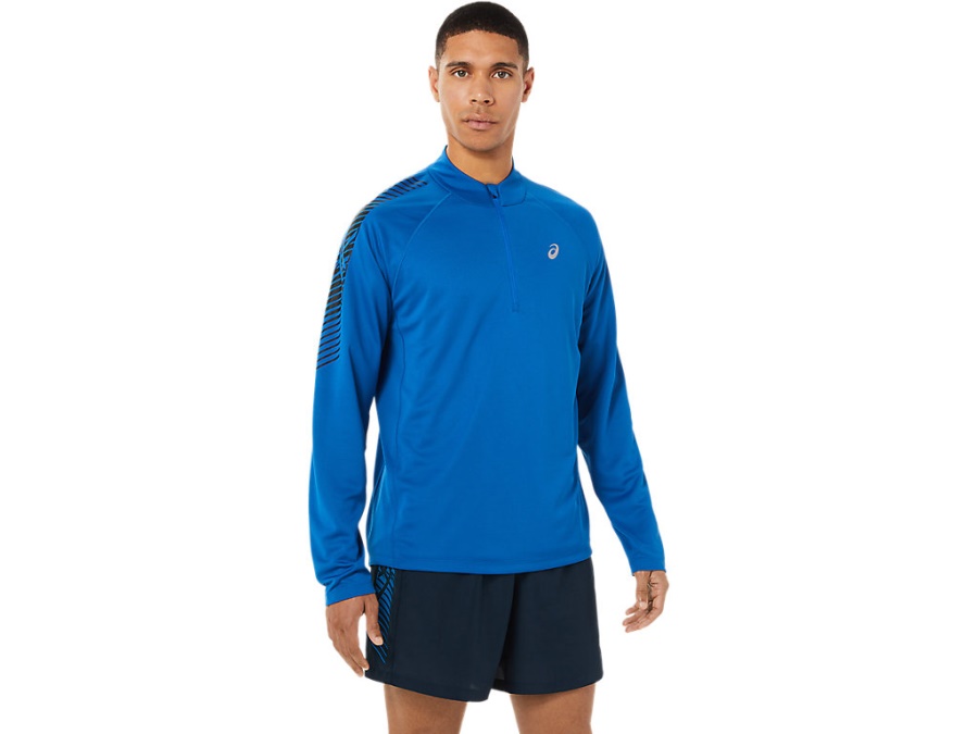 Asics ICON LONG SLEEVED 1-2 ZIP Lake Drive-Performance Black