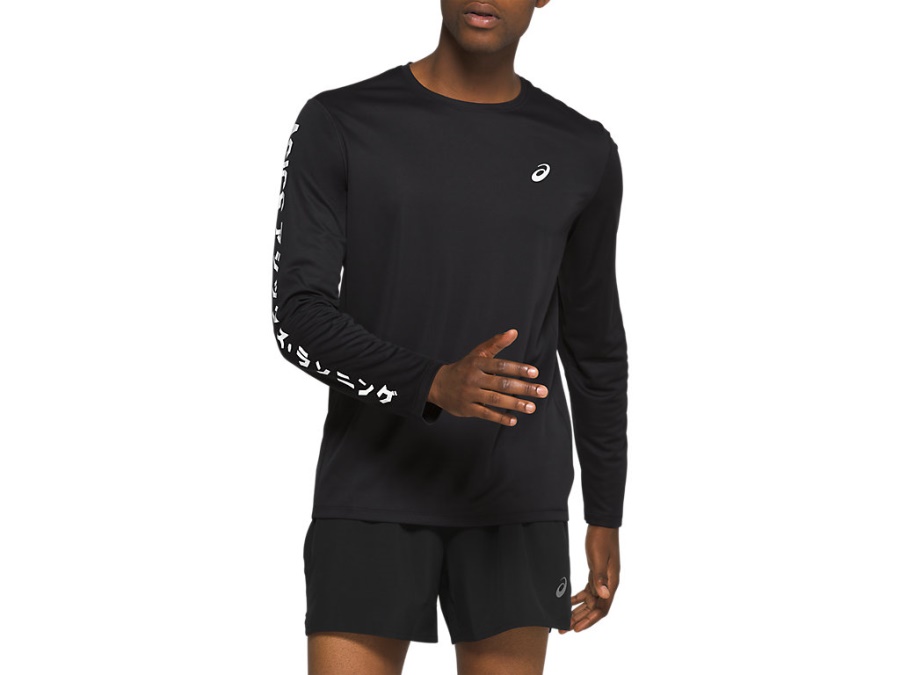 Asics KATAKANA LONG SLEEVED TOP Performance Black