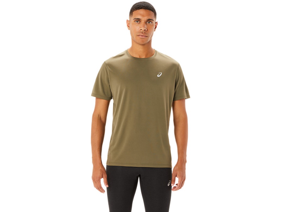 Asics KATAKANA SHORT SLEEVED TOP Mantle Green