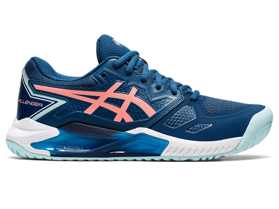 Asics Light Indigo-Guava GEL-CHALLENGER 13 (HARDCOURT)