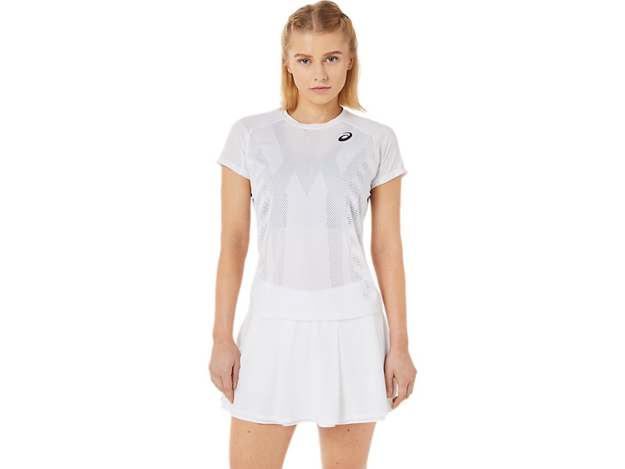 Asics MATCH ACTIBREEZE SHORT SLEEVED TOP Brilliant White