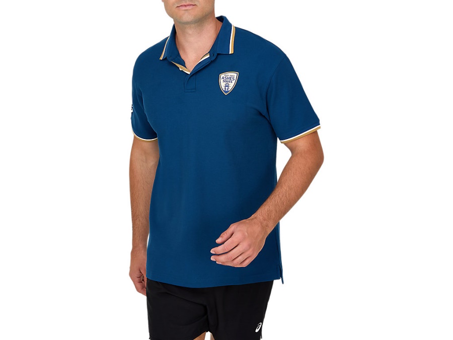 Asics Mako Blue CRICKET AUSTRALIA ASHES POLO