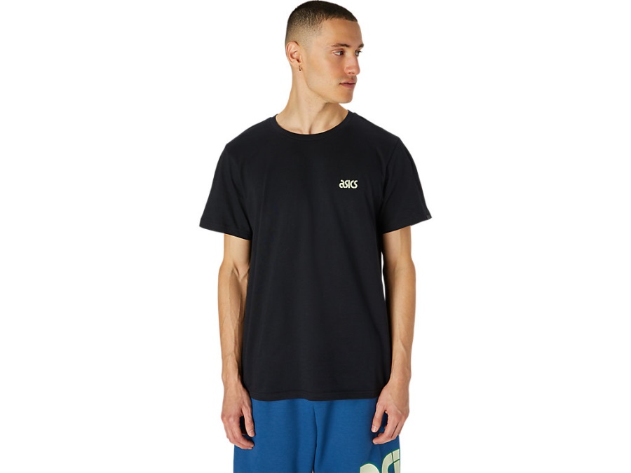 Asics ONE POINT SHORT SLEEVED TEE Performance Black