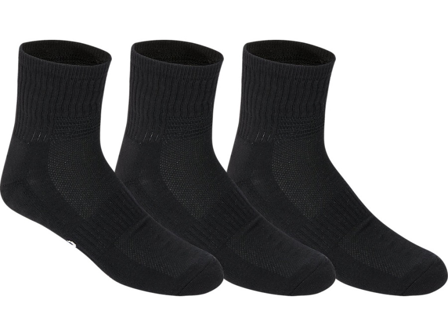 Asics PACE QUARTER SOCKS 3 PACK Performance Black