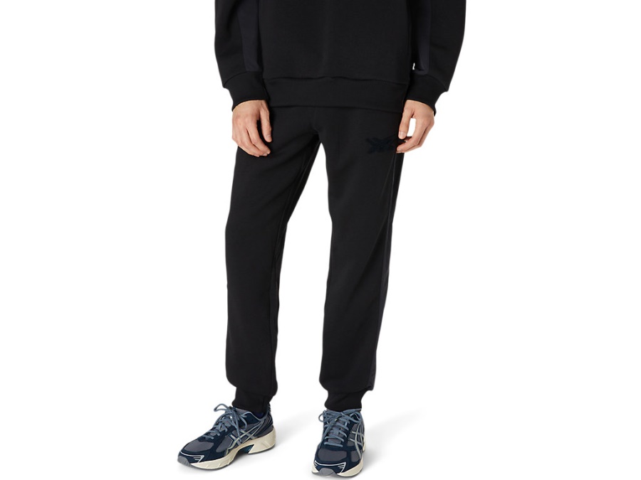 Asics Performance Black BRUSHED FRENCH TERRY PANT