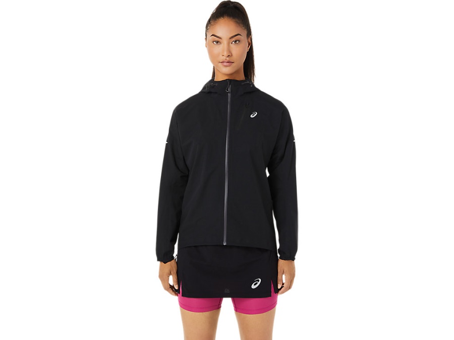 Asics Performance Black FUJITRAIL WATERPROOF JACKET