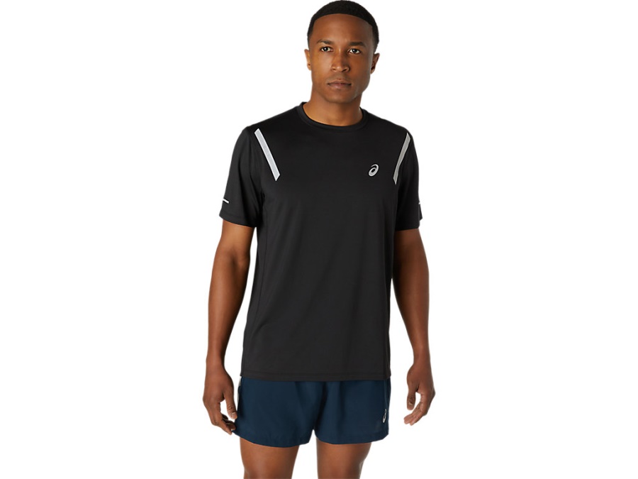 Asics Performance Black LITE-SHOW SHORT SLEEVED TOP