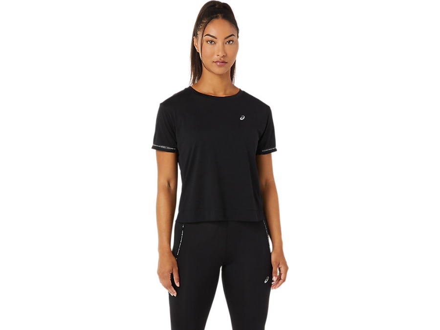 Asics Performance Black RACE CROP TOP