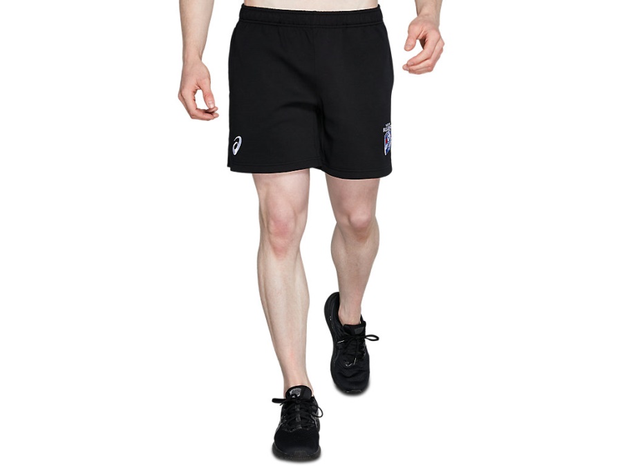 Asics Performance Black WESTERN BULLDOGS FLEECE SHORT