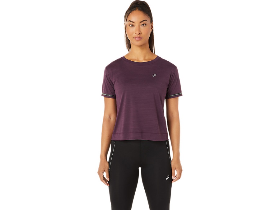 Asics RACE CROP TOP Deep Plum