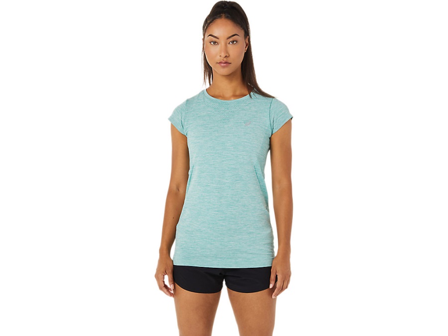 Asics RACE SEAMLESS SHORT SLEEVED TOP Sage