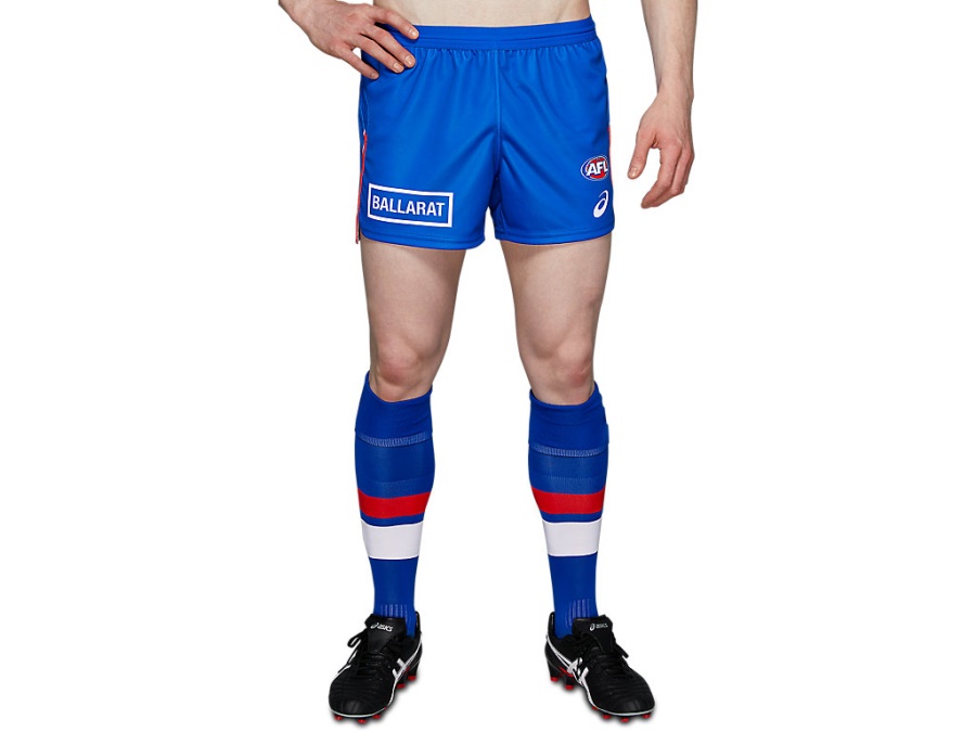 Asics WESTERN BULLDOGS REPLICA HOME SHORT Electric Blue