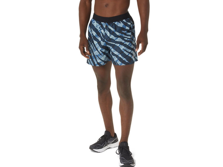 Asics WILD CAMO 5 INCH SHORT Azure-Performance Black