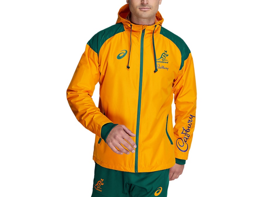 Asics Wallabies Gold WALLABIES MATCH DAY WET WEATHER JACKET