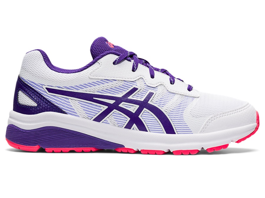 Asics White-Gentry Purple GEL-NETBURNER PROFESSIONAL 3 GS