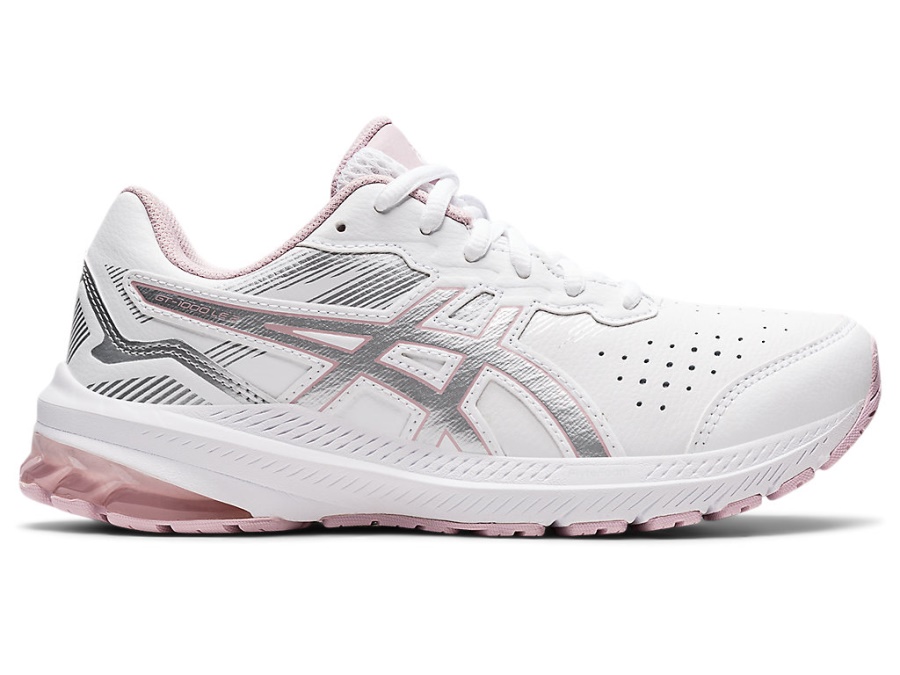 Asics White-Pure Silver GT-1000 LEATHER 2 (D WIDE)