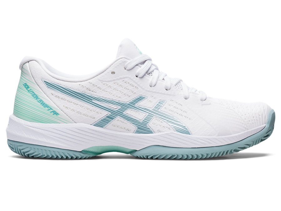 Asics White-Smoke Blue SOLUTION SWIFT FF (HERRINGBONE)