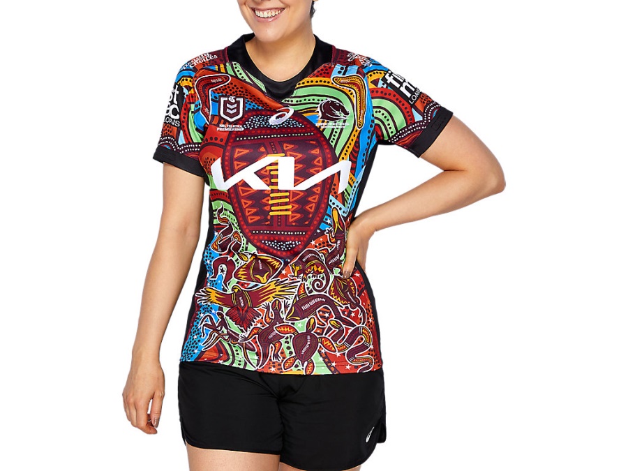 BRISBANE BRONCOS INDIGENOUS REPLICA Performance Black Asics