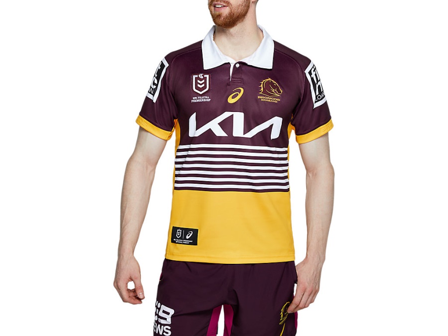 BRISBANE BRONCOS REPLICA ALTERNATE JERSEY Rich Gold Asics