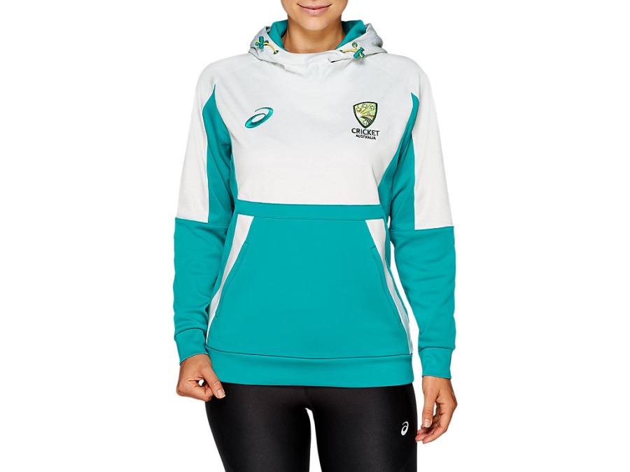 CRICKET AUSTRALIA TRAINING HOODIE Polar Shade Asics