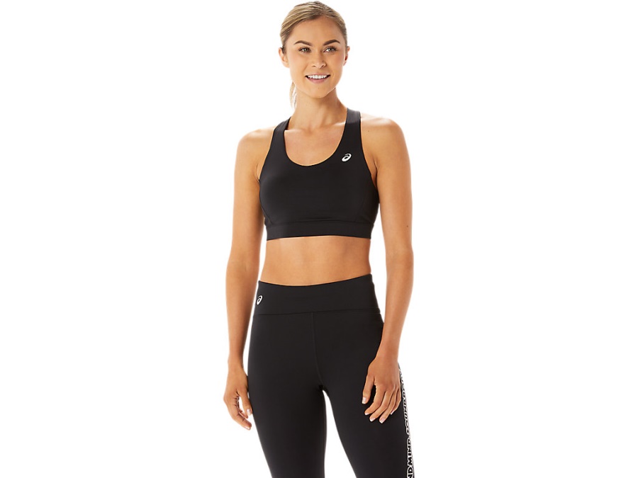 CROSS BACK STRAPPED BRA Performance Black-Smoke Grey Asics