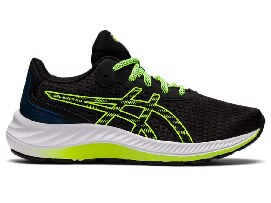 GEL-EXCITE 9 GS Black-Hazard Green Asics