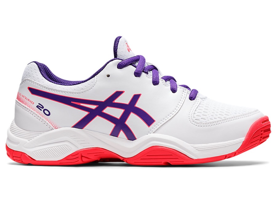 GEL-NETBURNER 20 GS White-Gentry Purple Asics