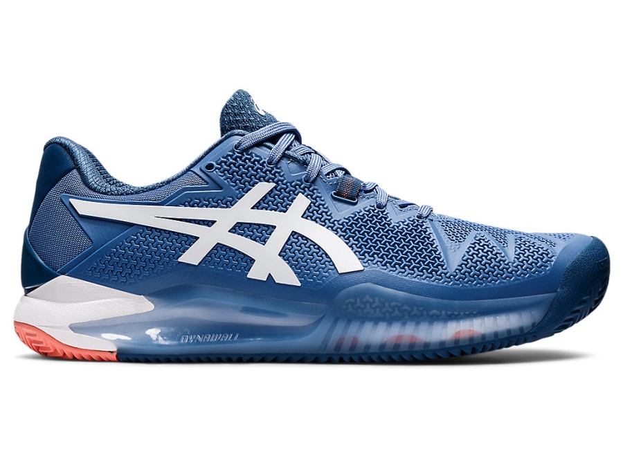 GEL-RESOLUTION 8 (HERRINGBONE) Blue Harmony-White Asics