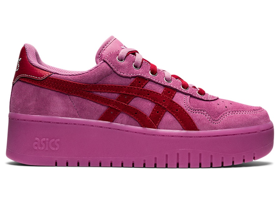 JAPAN S PLATFORM X ATMOS Pink-Red Asics