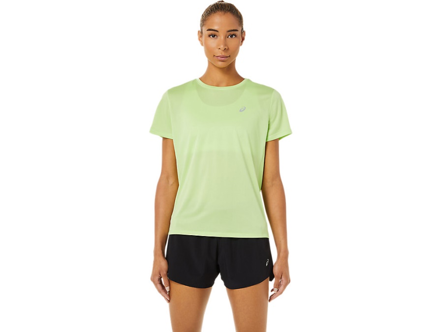 KATAKANA SHORT SLEEVED TOP Lime Green Asics