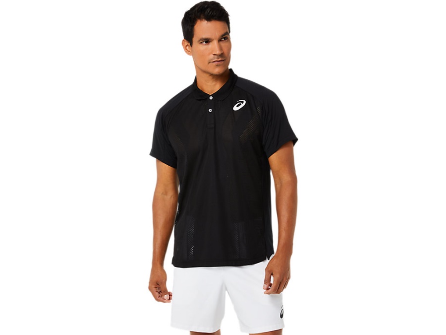 MATCH ACTIBREEZE POLO.SHIRT Performance Black Asics