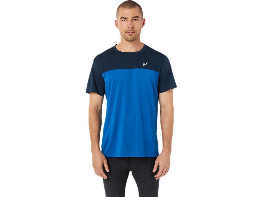 RACE SHORT SLEEVED TOP French Blue-Lake Drive Asics