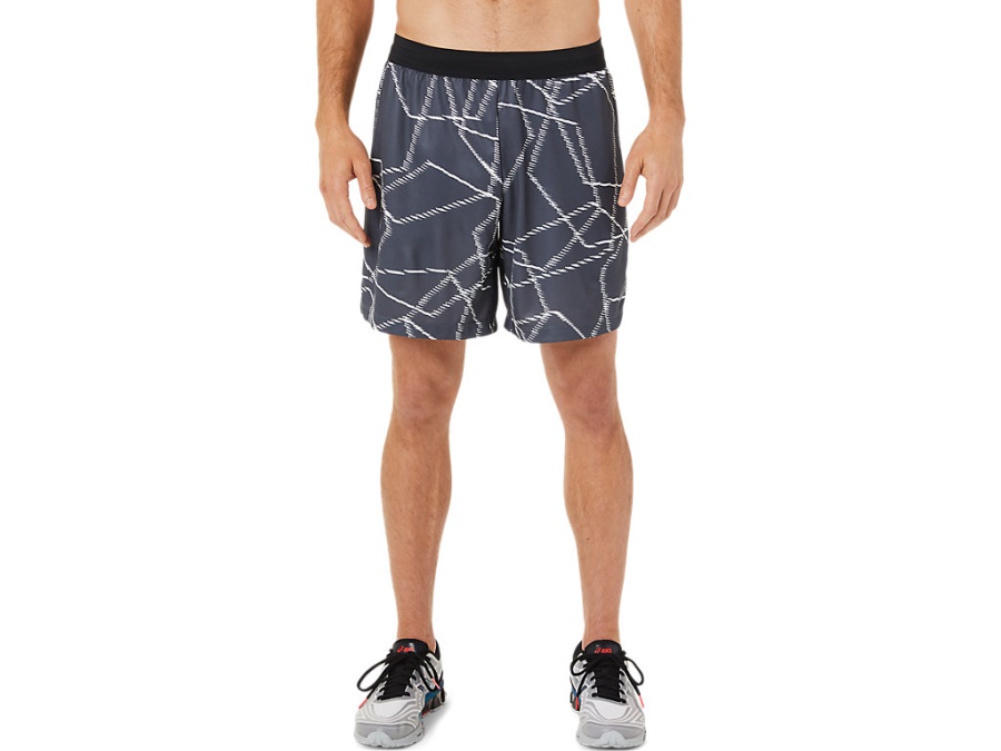 SEASONAL ALL OVER PRINT SHORTS Carrier Grey Asics