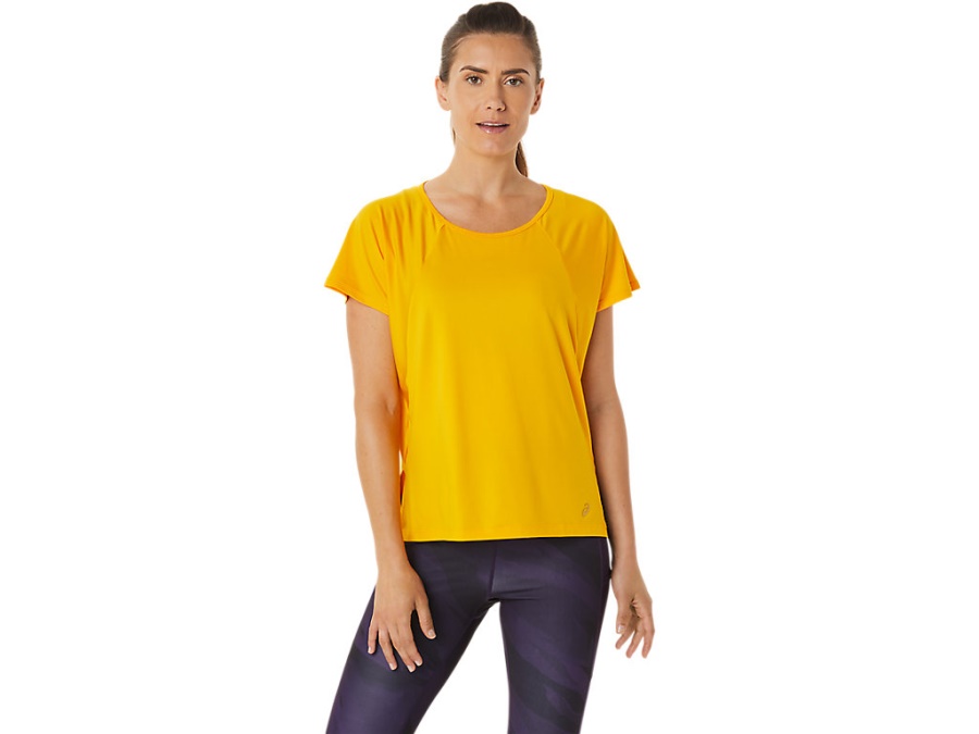 SIDE SLIT SHORT SLEEVED TOP Sunflower Asics