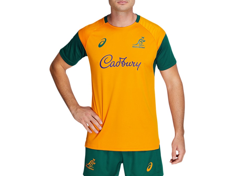 WALLABIES MATCH DAY TEE Wallabies Gold Asics