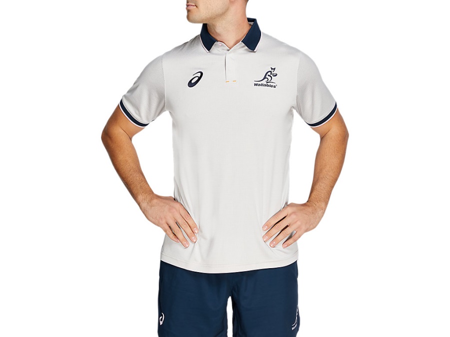 WALLABIES MEDIA POLO Oyster Grey Asics